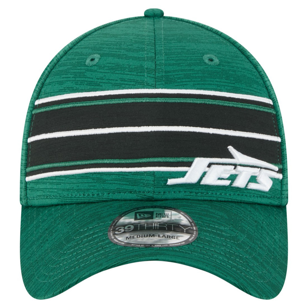 New York Jets New Era Stripes 39THIRTY Flex Hat - Green - NFL
