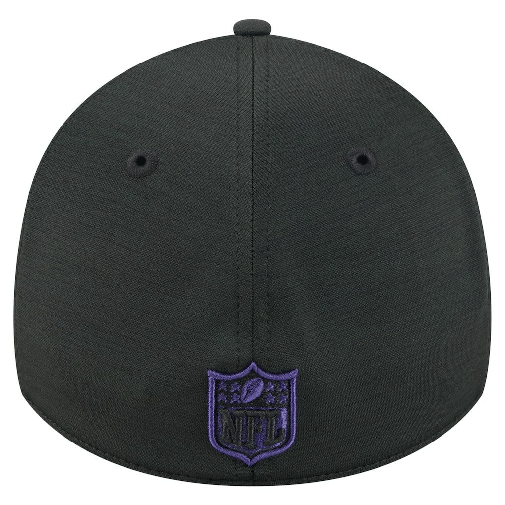 Baltimore Ravens New Era Stripes 39THIRTY Flex Hat - Black - NFL