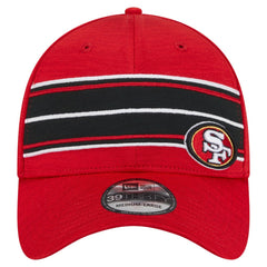 San Francisco 49ers New Era Stripes 39THIRTY Flex Hat - Scarlet - NFL