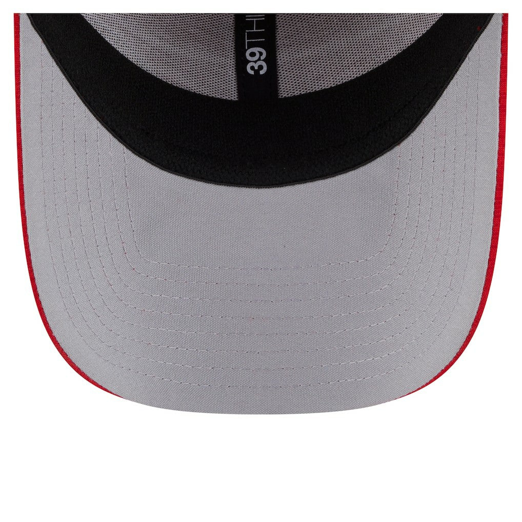 San Francisco 49ers New Era Stripes 39THIRTY Flex Hat - Scarlet - NFL