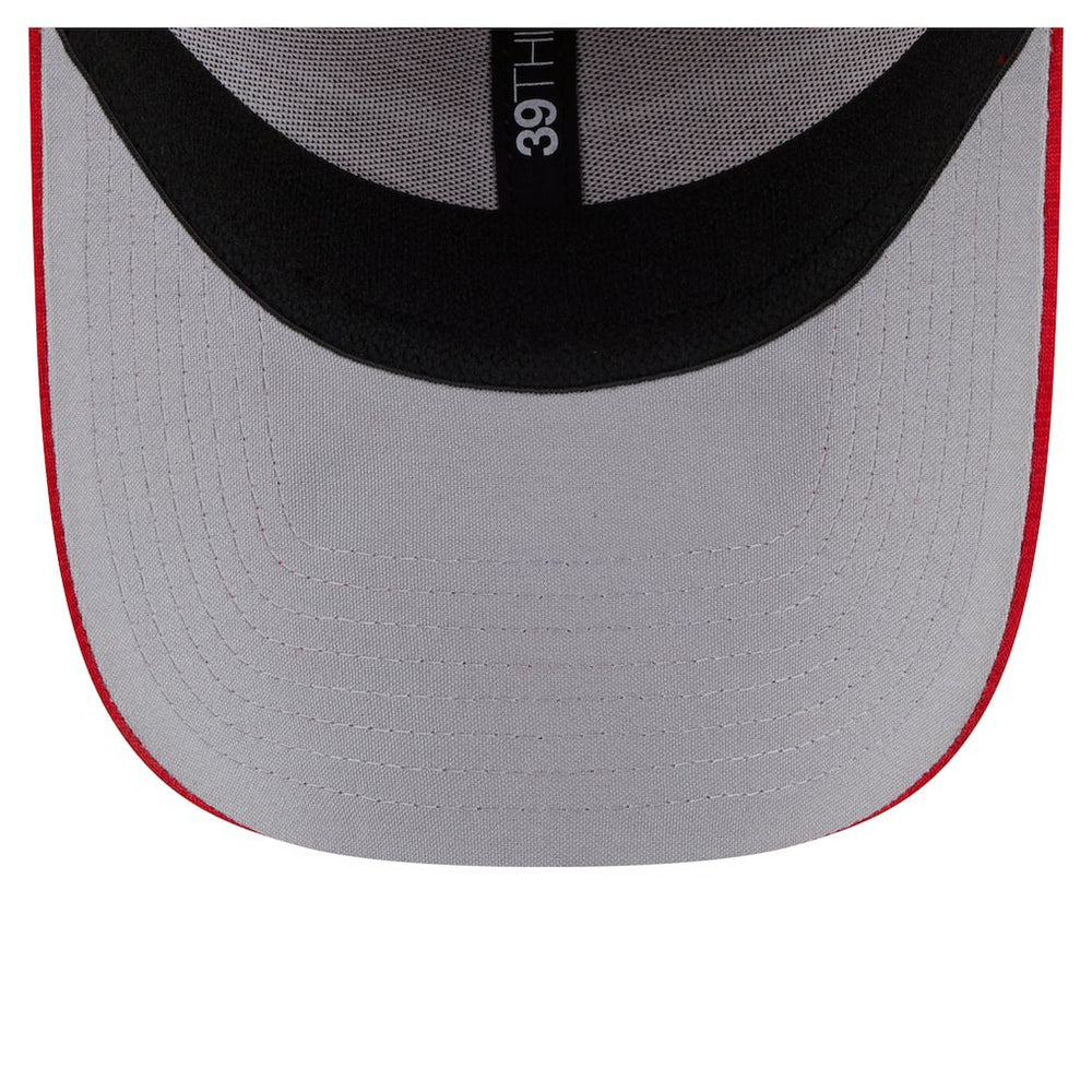 San Francisco 49ers New Era Stripes 39THIRTY Flex Hat - Scarlet - NFL