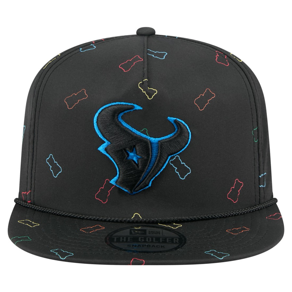 Houston Texans New Era Gummy Golfer Snapback Hat - Black - NFL