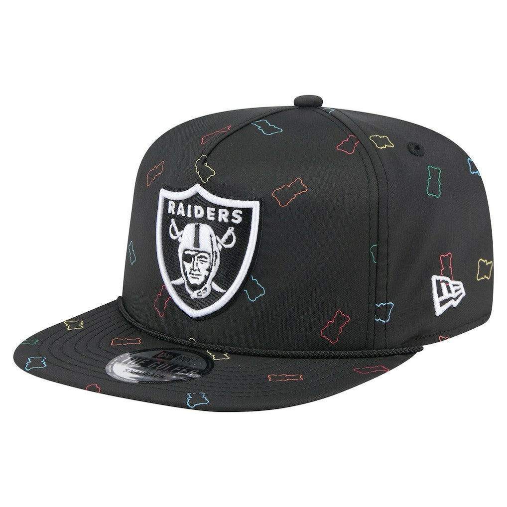 Las Vegas Raiders New Era Gummy Golfer Snapback Hat - Black - NFL