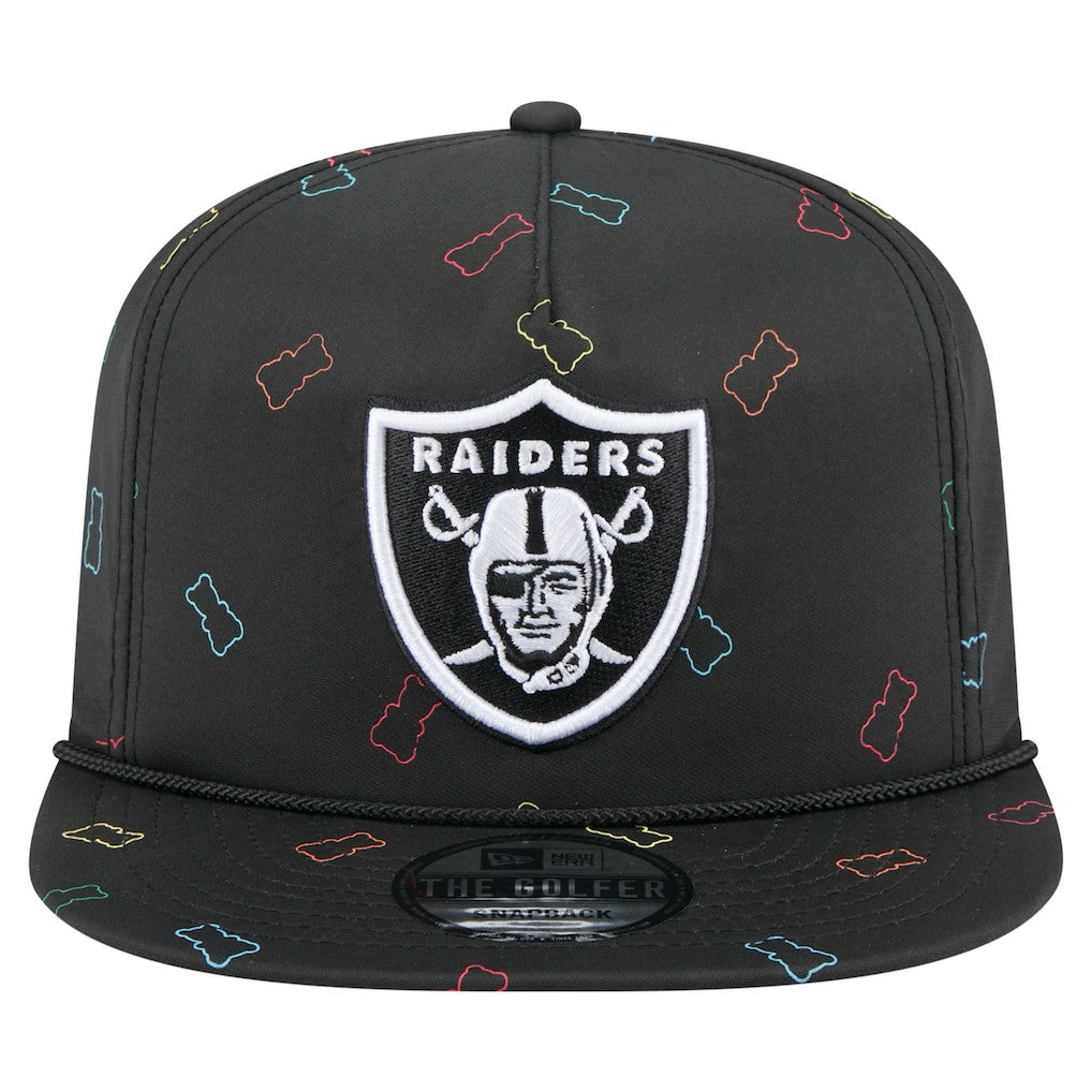 Las Vegas Raiders New Era Gummy Golfer Snapback Hat - Black - NFL