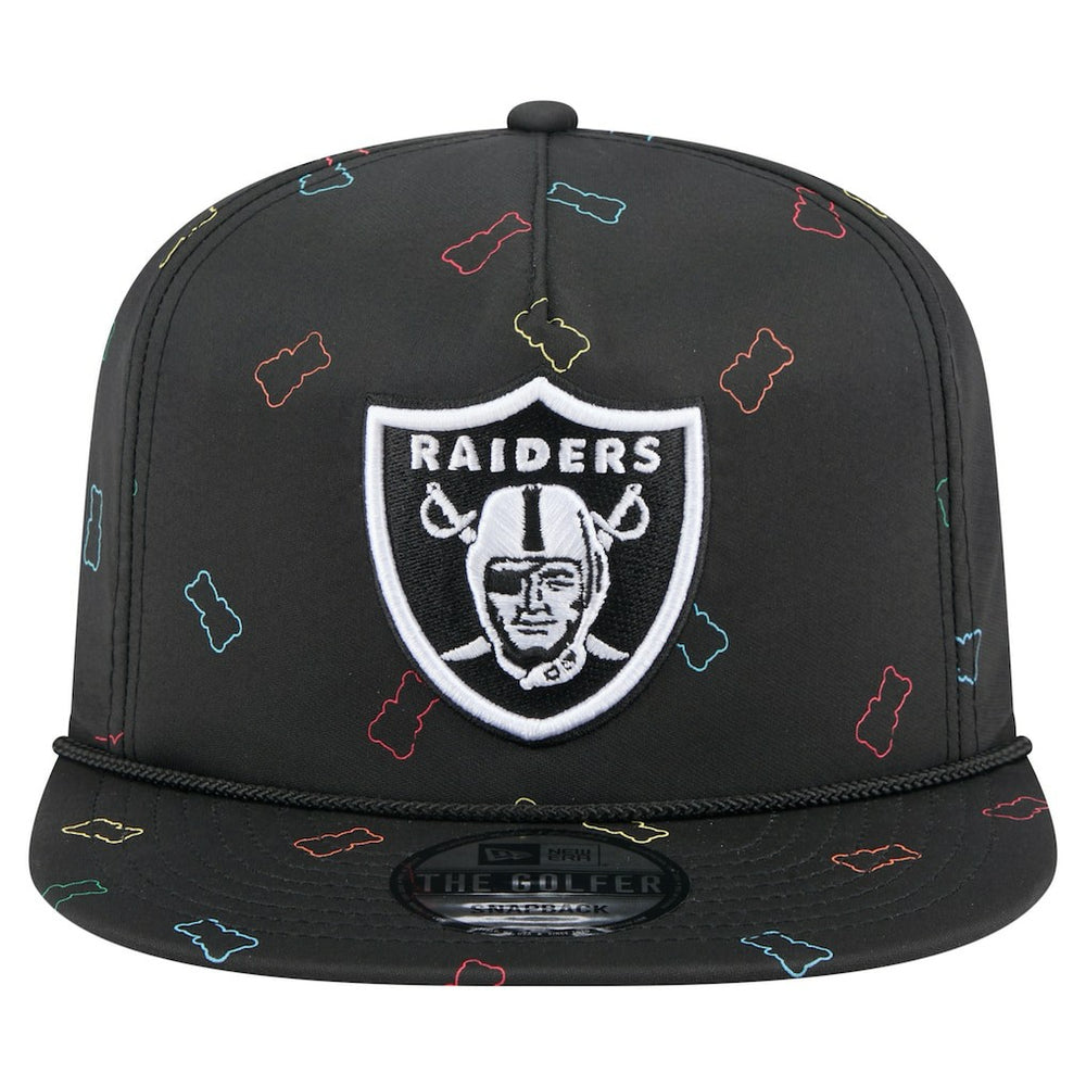 Las Vegas Raiders New Era Gummy Golfer Snapback Hat - Black - NFL