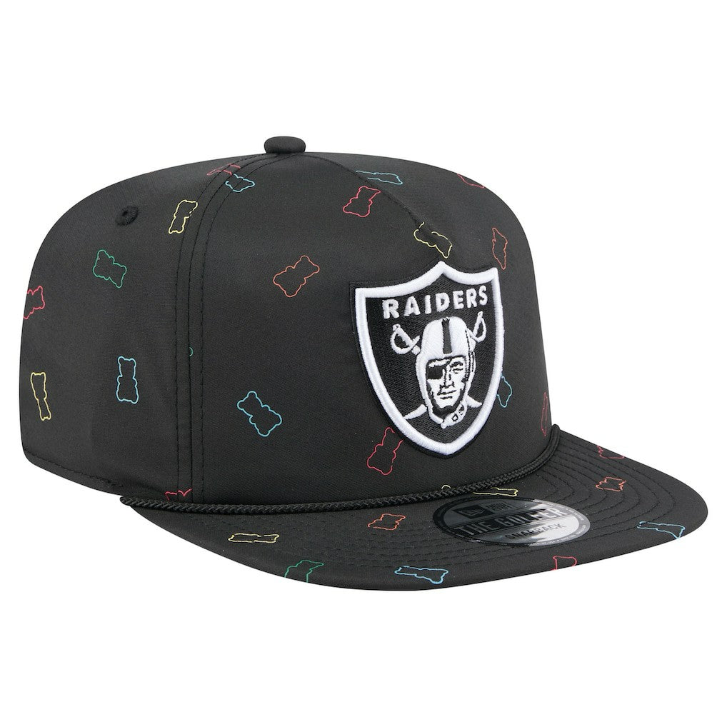 Las Vegas Raiders New Era Gummy Golfer Snapback Hat - Black - NFL