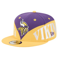 Minnesota Vikings New Era Split 9FIFTY Snapback Hat - Purple/Gold - NFL