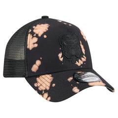 Cleveland Browns New Era Bleached A-Frame 9FORTY Trucker Adjustable Hat - Black - NFL