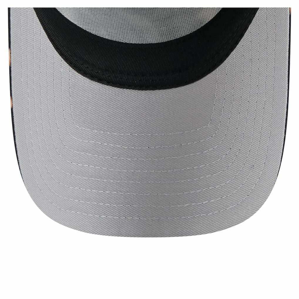 Miami Dolphins New Era Bleached 9FORTY A-Frame Adjustable Hat - Black - NFL