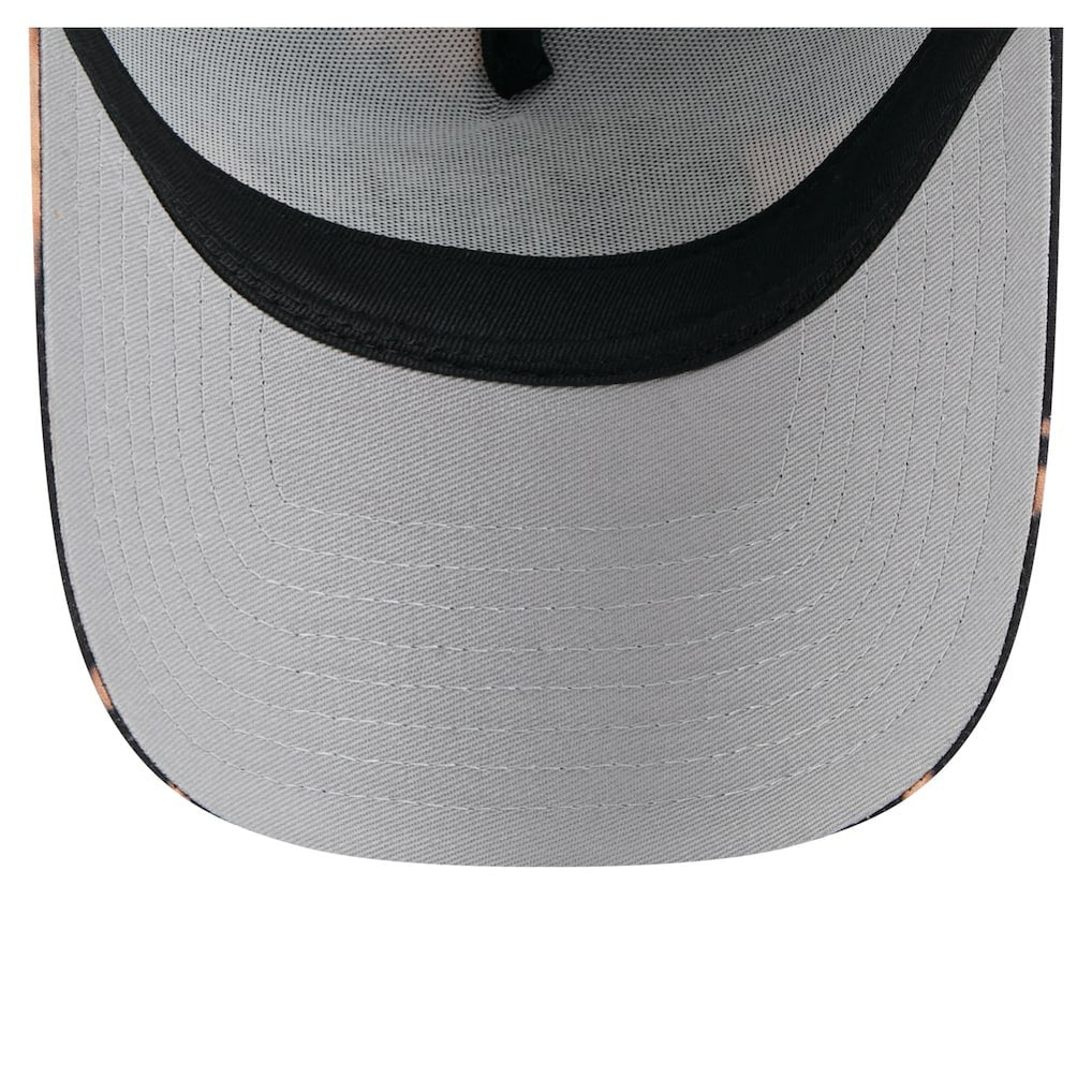 Kansas City Chiefs New Era Bleached 9FORTY A-Frame Adjustable Hat - Black - NFL