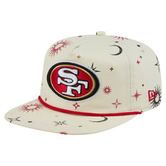 San Francisco 49ers New Era Celestial Golfer Snapback Hat - Cream - NFL