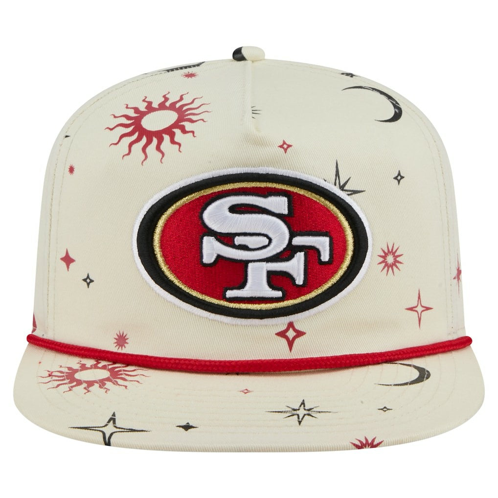 San Francisco 49ers New Era Celestial Golfer Snapback Hat - Cream - NFL