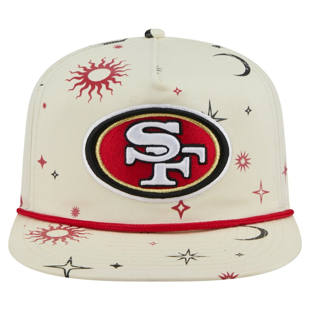 San Francisco 49ers New Era Celestial Golfer Snapback Hat - Cream - NFL