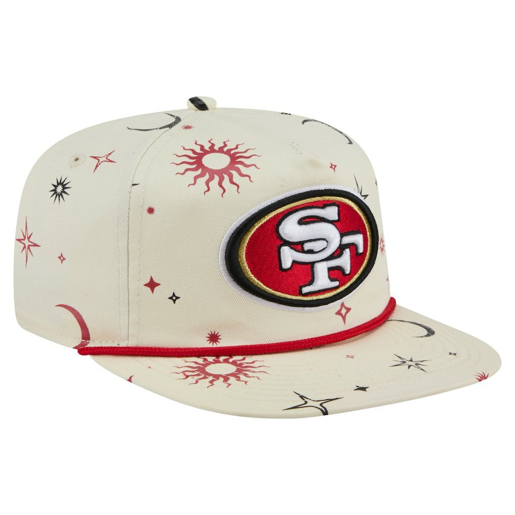 San Francisco 49ers New Era Celestial Golfer Snapback Hat - Cream - NFL
