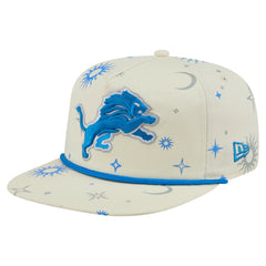 Detroit Lions New Era Celestial Golfer Snapback Hat - Cream - NFL
