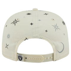 Las Vegas Raiders New Era Celestial Golfer Snapback Hat - Cream - NFL