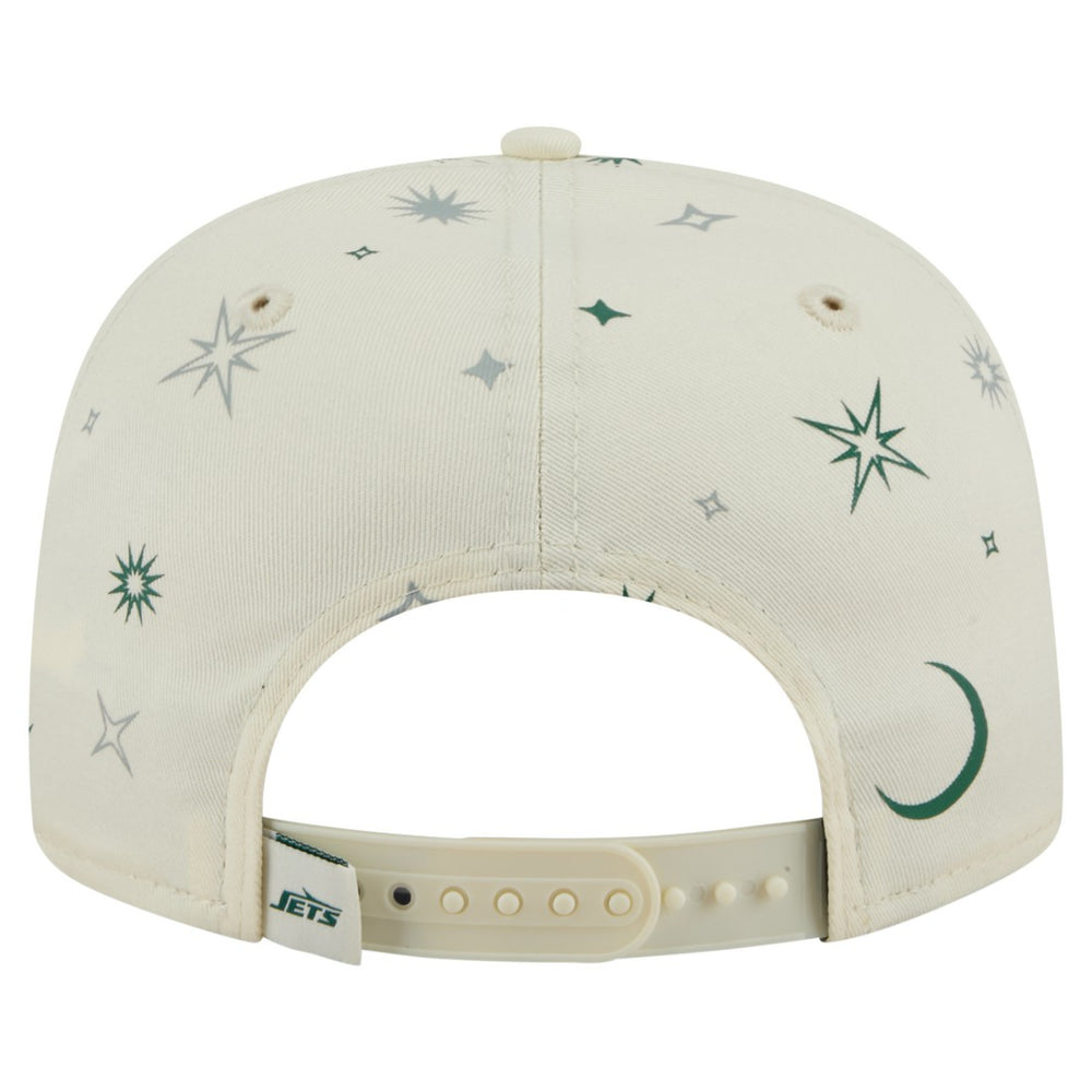 New York Jets New Era Celestial Golfer Snapback Hat - Cream - NFL