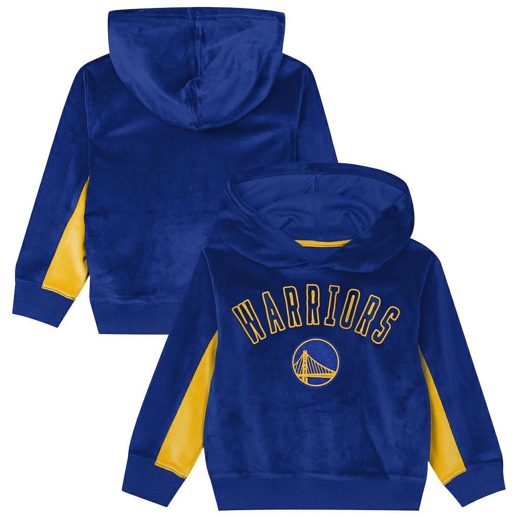 Golden State Warriors Outerstuff Preschool Velour Hoodie Royal