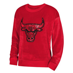 Chicago Bulls Outerstuff Youth Girls Step Back Sweatshirt Red