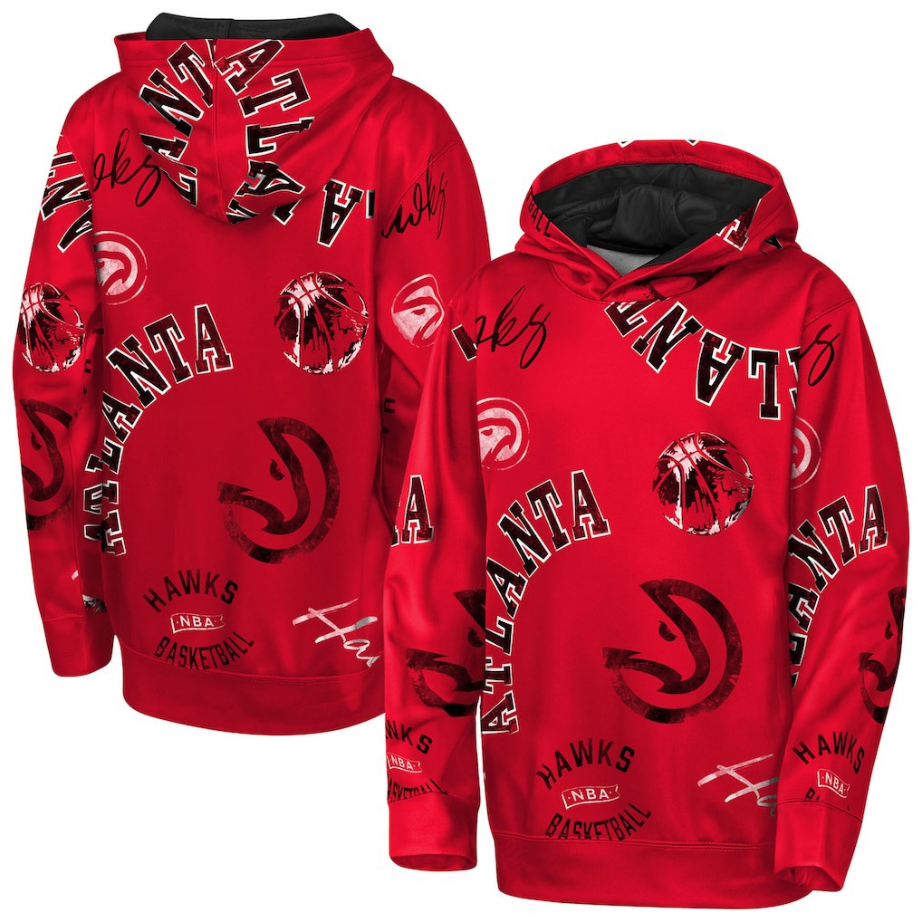 Atlanta Hawks Outerstuff Youth Moving Violation Hoodie Red