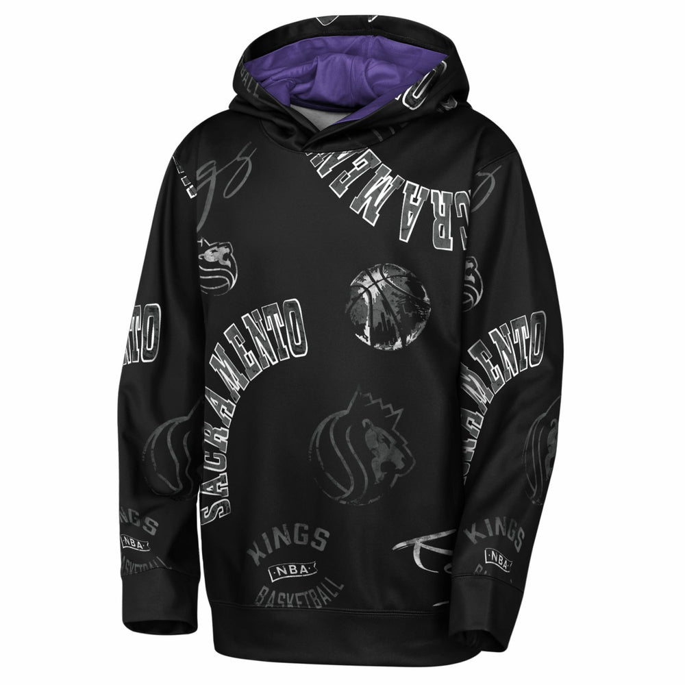 Sacramento Kings Outerstuff Youth Moving Violation Hoodie Black