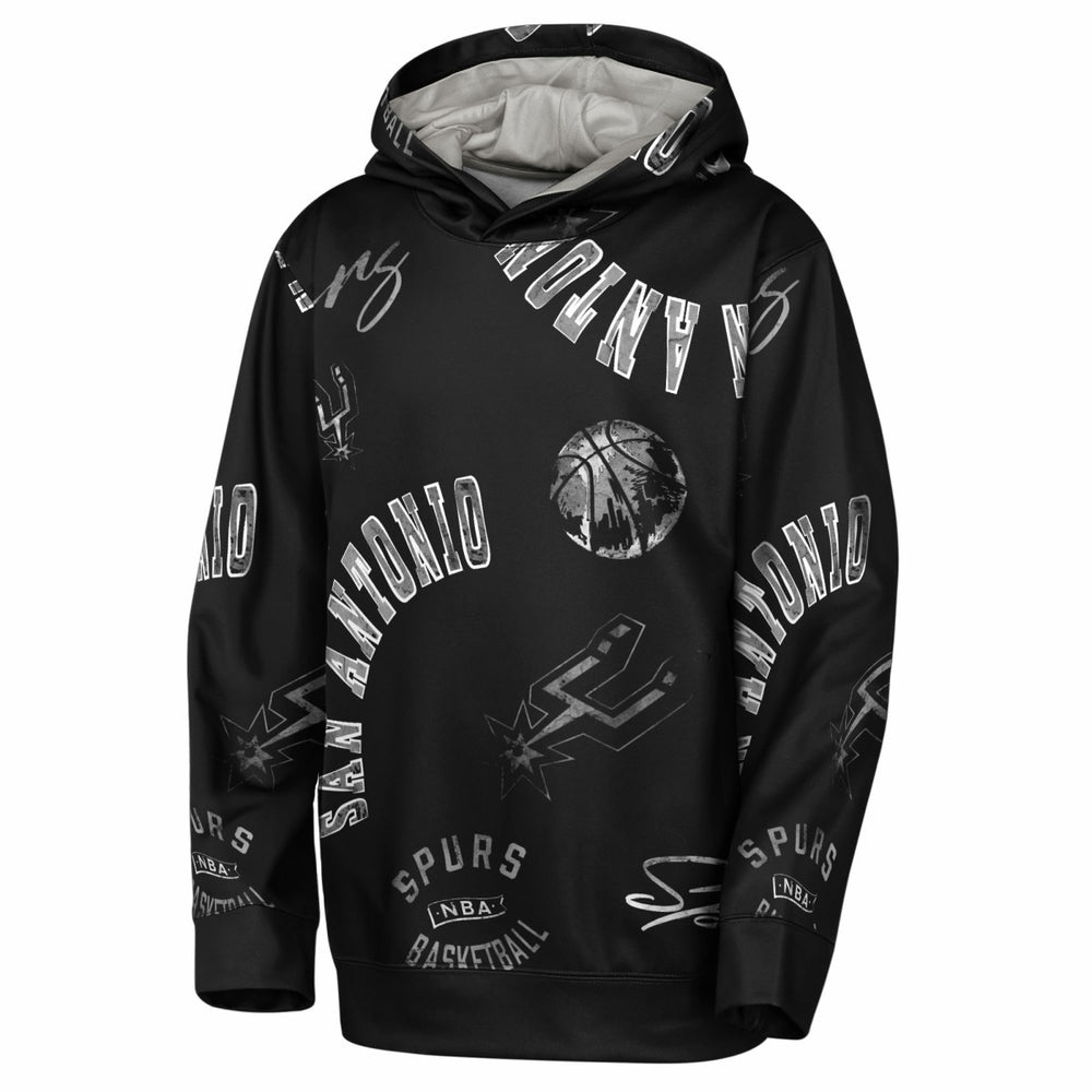 San Antonio Spurs Outerstuff Youth Moving Violation Hoodie Black