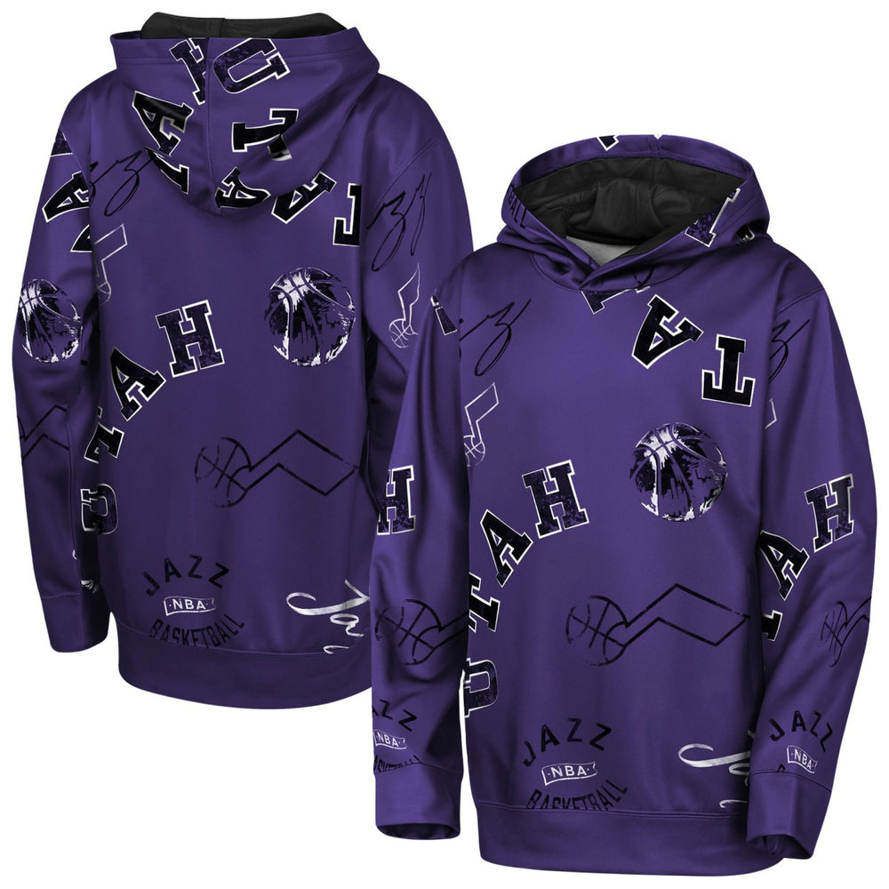Utah Jazz Outerstuff Youth Moving Violation Hoodie Purple