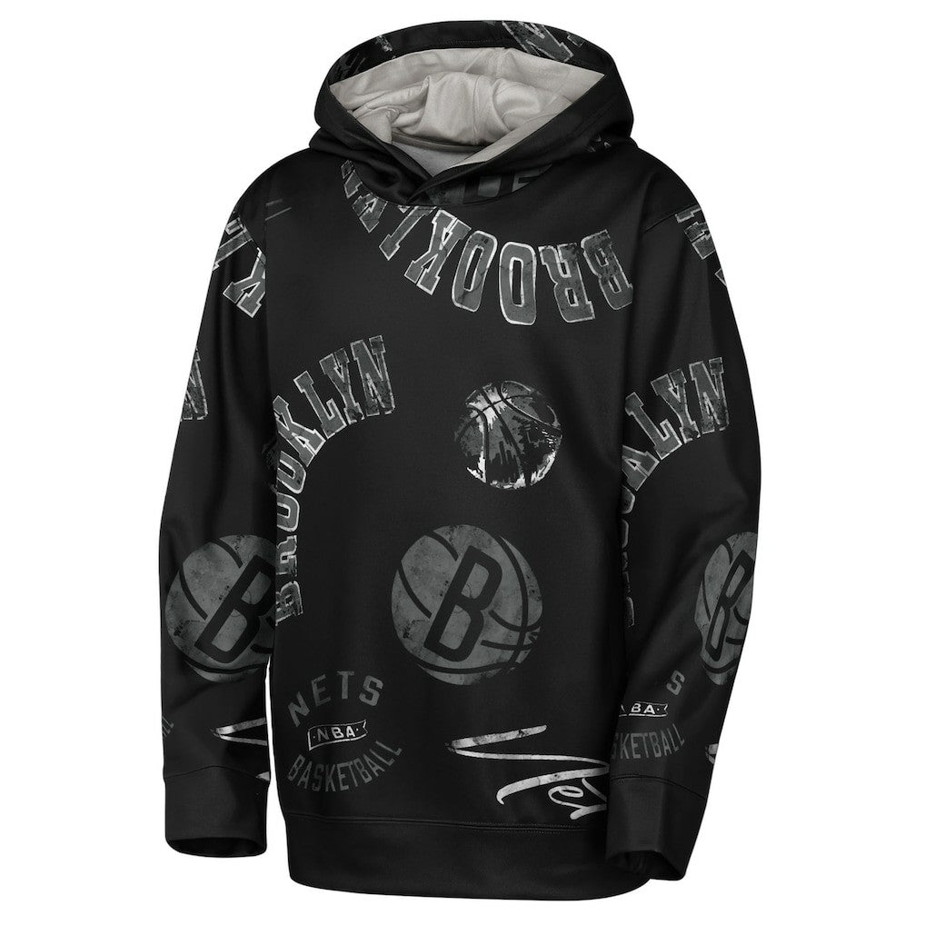 Brooklyn Nets Outerstuff Youth Moving Violation Hoodie Black