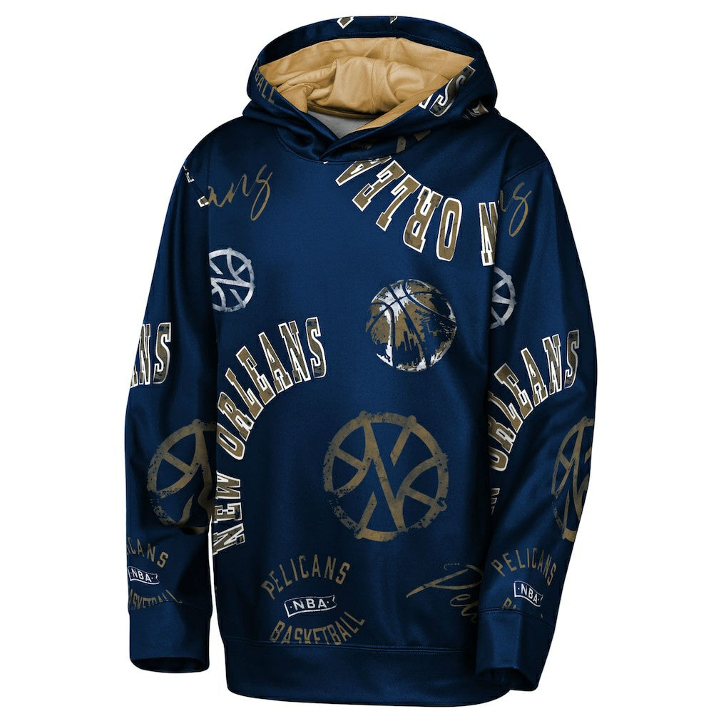 New Orleans Pelicans Outerstuff Youth Moving Violation Hoodie Navy