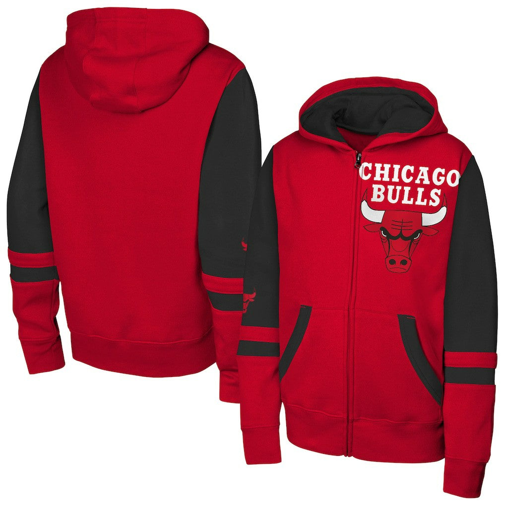 Chicago Bulls Outerstuff Youth Straight to the League Full-Zip Hoodie Red