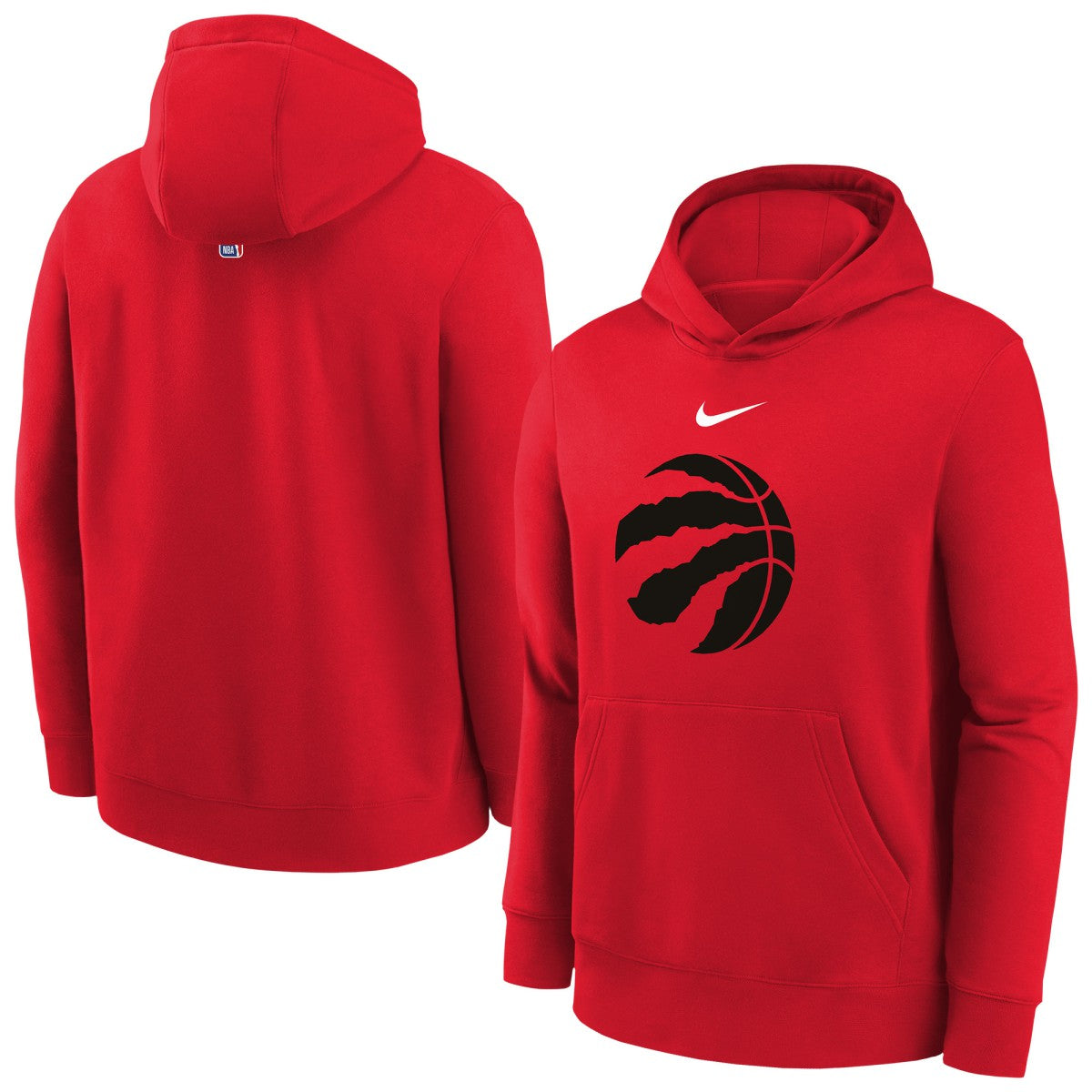 Nike Toronto Raptors Youth 2025/26 Club Fleece Hoodie Red