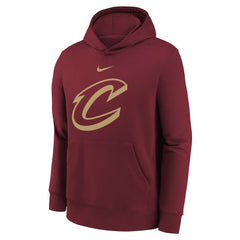 Nike Cleveland Cavaliers Youth 2025/26 Club Fleece Hoodie Wine