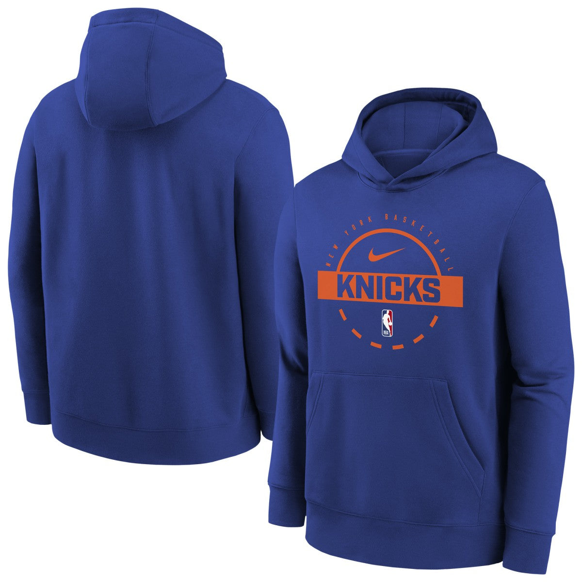 Nike New York Knicks Youth 2025/26 Club Fleece Practice Hoodie Blue