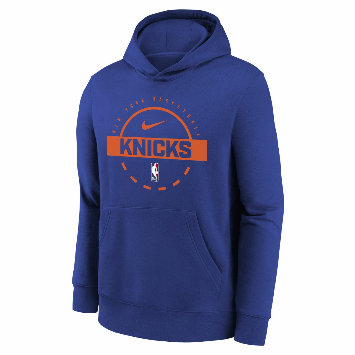 Nike New York Knicks Youth 2025/26 Club Fleece Practice Hoodie Blue