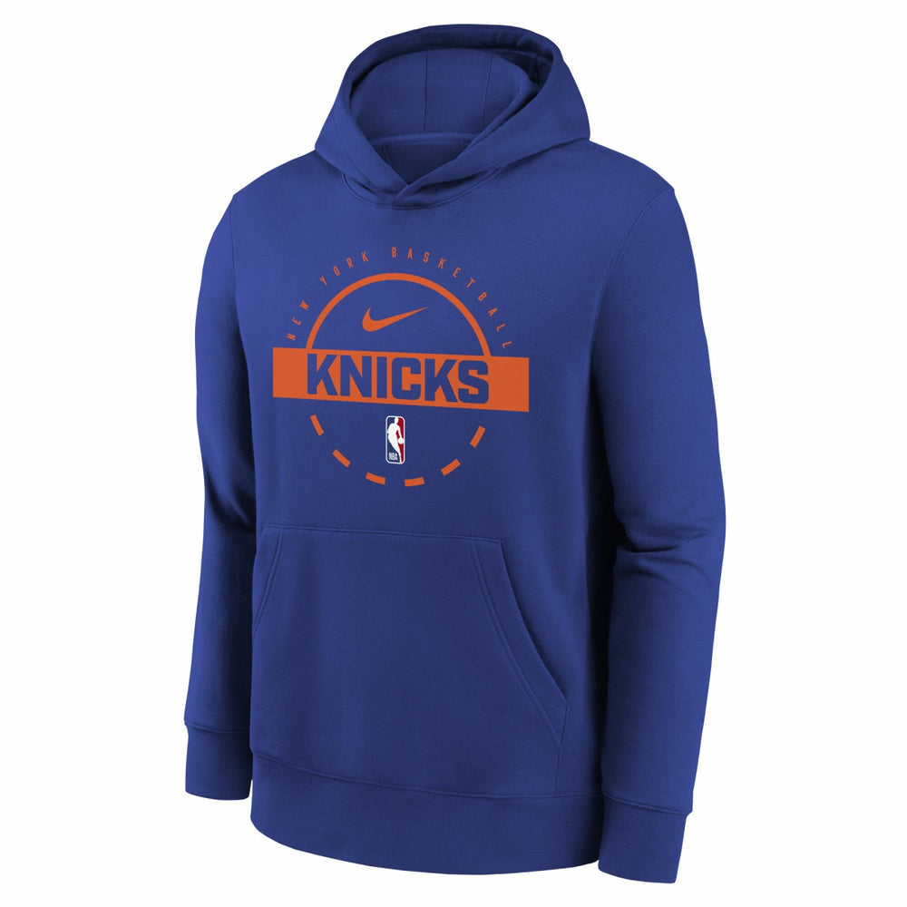 Nike New York Knicks Youth 2025/26 Club Fleece Practice Hoodie Blue