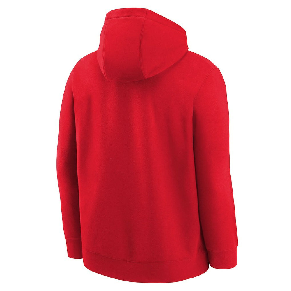 Nike Chicago Bulls Youth 2025/26 Club Fleece Practice Hoodie Red