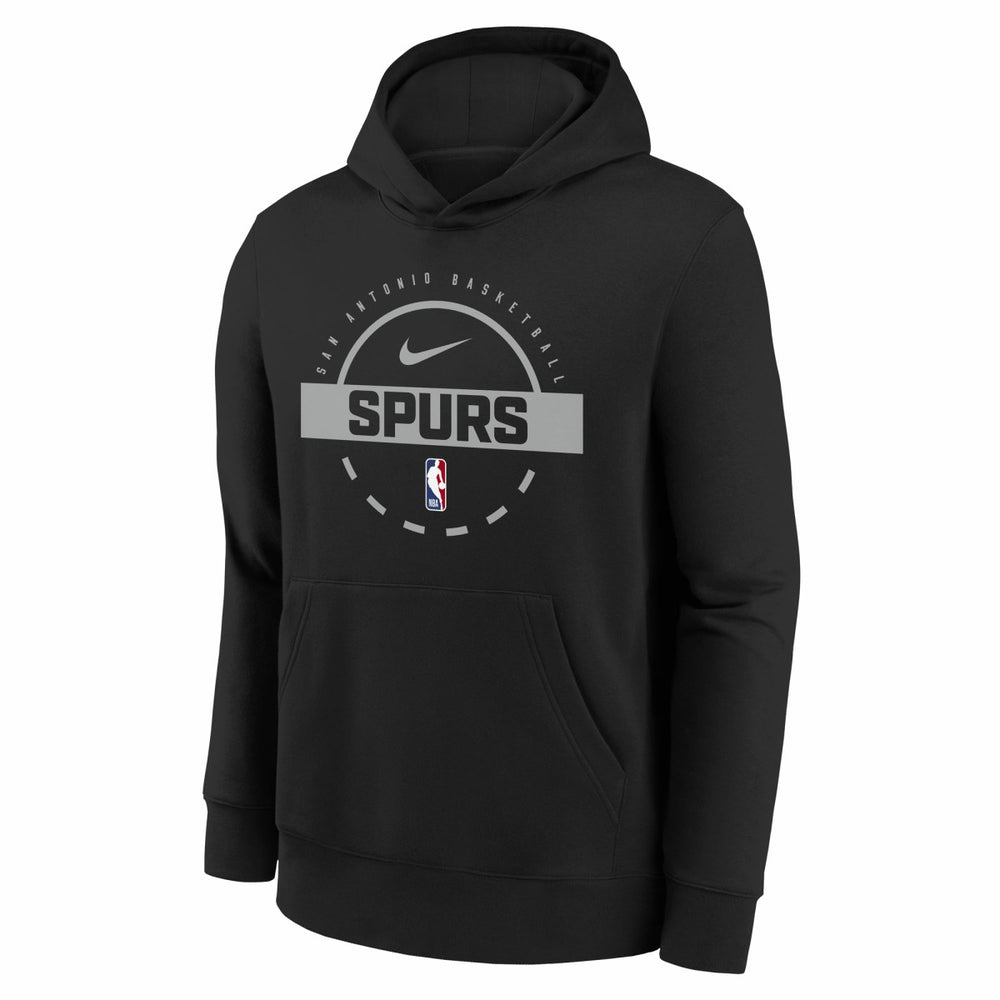 Nike San Antonio Spurs Youth 2025/26 Club Fleece Practice Hoodie Black
