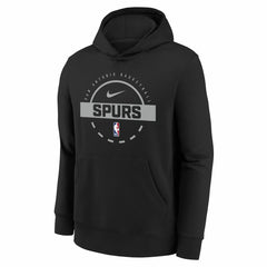 Nike San Antonio Spurs Youth 2025/26 Club Fleece Practice Hoodie Black