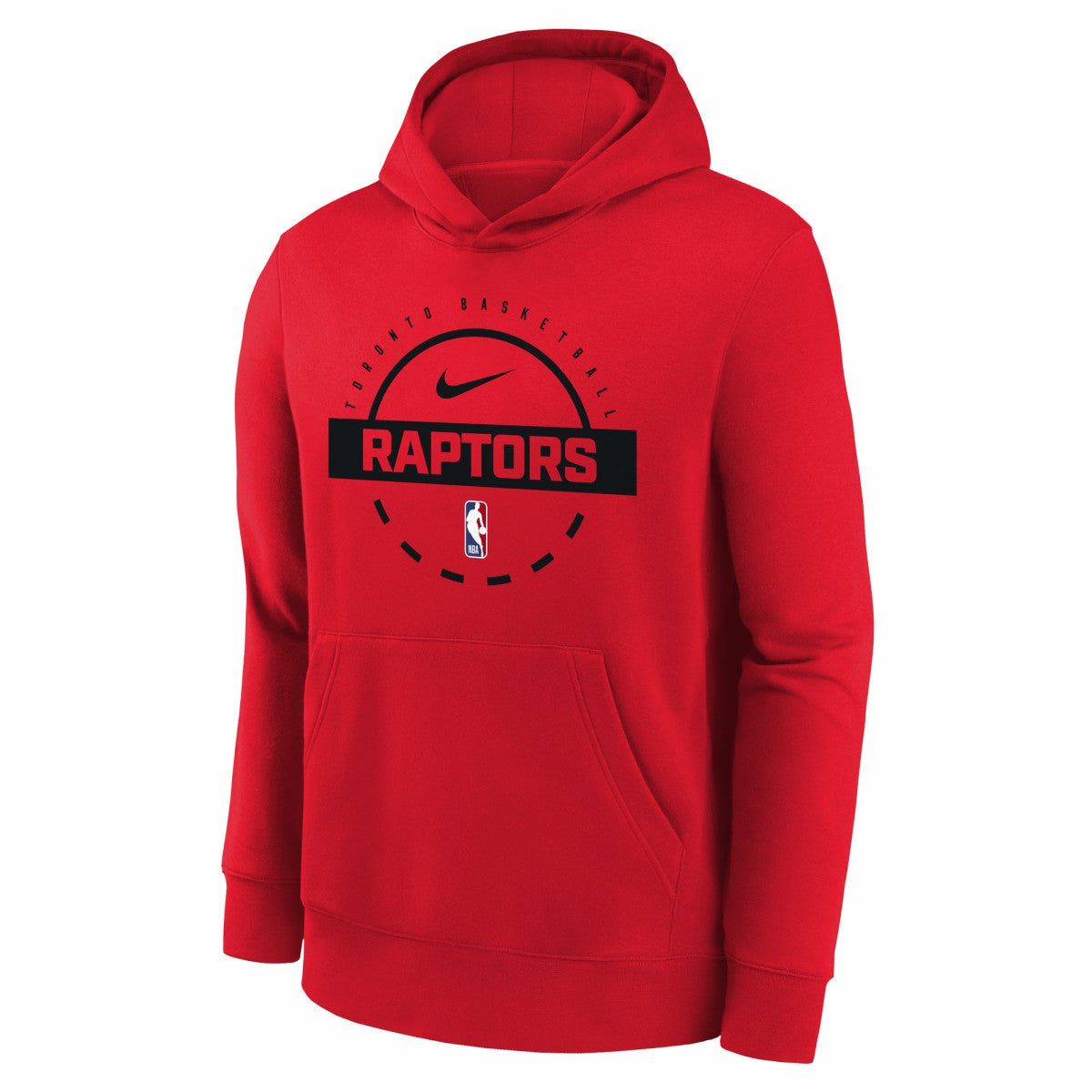 Nike Toronto Raptors Youth 2025/26 Club Fleece Practice Hoodie Red