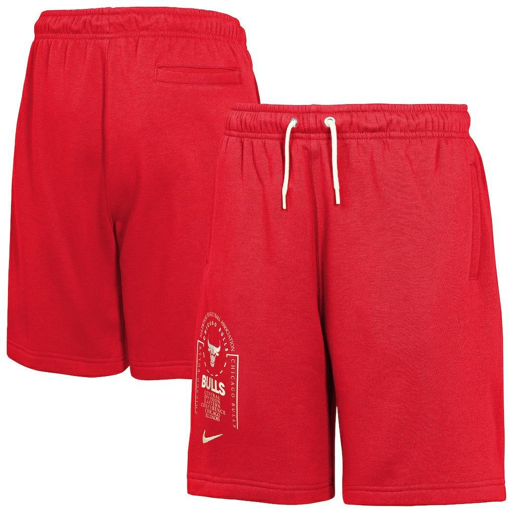 Nike Chicago Bulls Youth Courtside Club Fleece Shorts Red