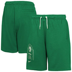 Nike Boston Celtics Youth Courtside Club Fleece Shorts Kelly Green