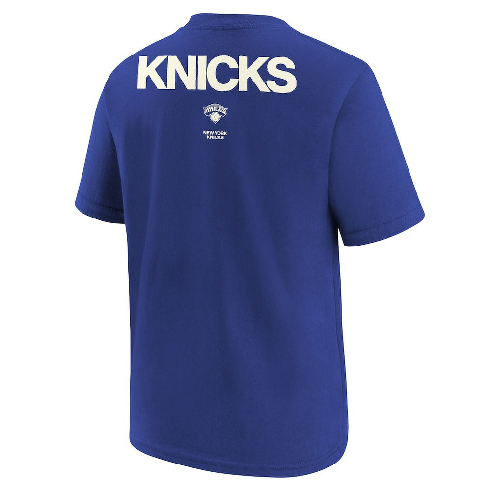 New York Knicks Jordan Brand Youth Courtside Statement 85 T-Shirt Royal