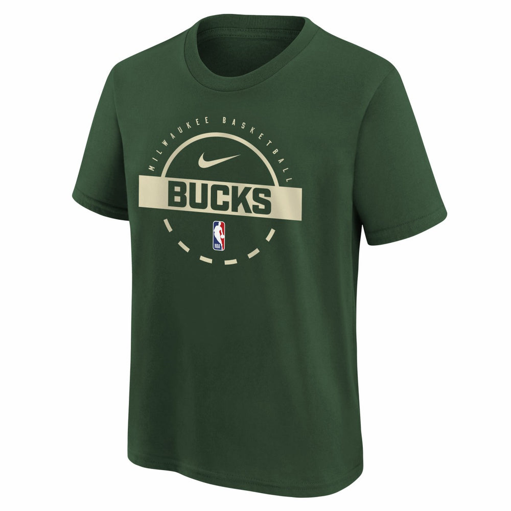 Nike Milwaukee Bucks Youth Practice T-Shirt Hunter Green