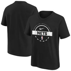 Nike Brooklyn Nets Youth Practice T-Shirt Black