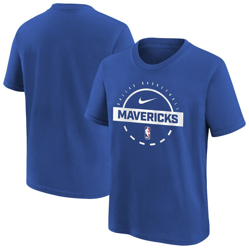 Nike Dallas Mavericks Youth Practice T-Shirt Blue