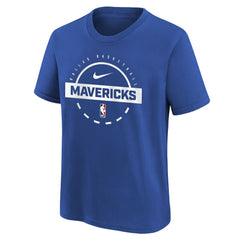 Nike Dallas Mavericks Youth Practice T-Shirt Blue