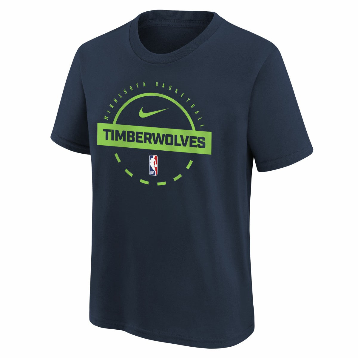 Nike Minnesota Timberwolves Youth Practice T-Shirt Navy