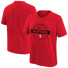 Nike Toronto Raptors Youth Practice T-Shirt Red