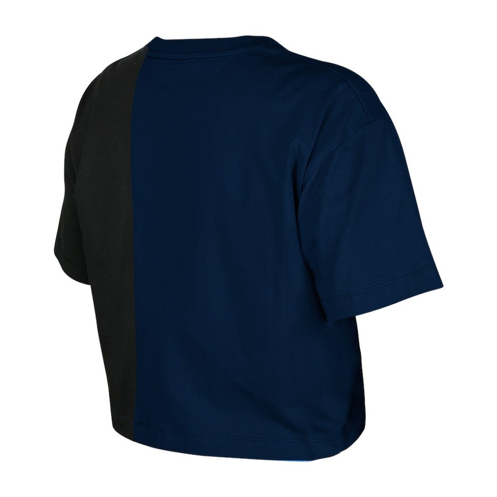 Houston Astros New Era Women's Upcycled Colorblocked Boxy Cropped T-Shirt for sale