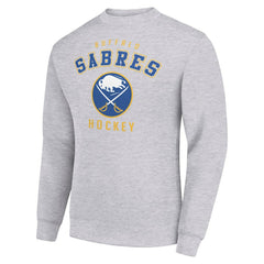 Buffalo Sabres Men's Starter Team Logo Fleece Pullover Sweatshirt - Heather Gray | NHL online